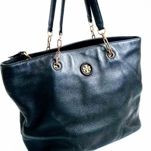 Tory Burch Whipstitch Logo slouchy Tote